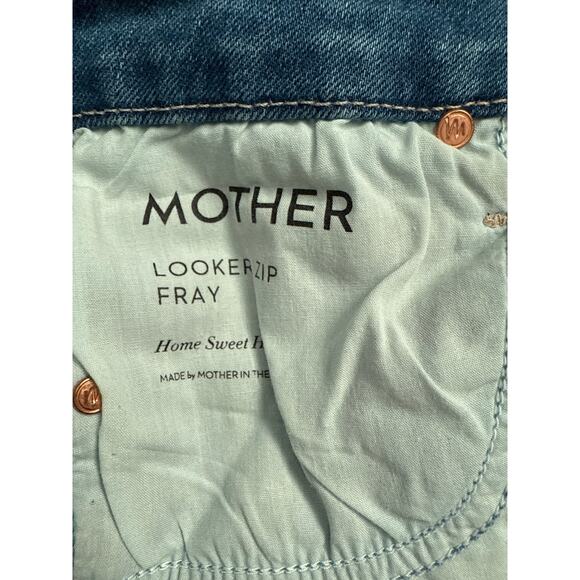 MOTHER The Looker Zip Fray Low-Rise Skinny Jeans in Home Sweet‎ Home Size 25 - Picture 8 of 11